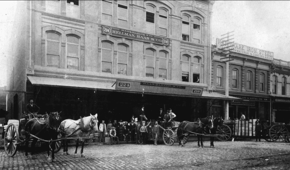 Haas, Baruch & Co. (successor to Haas, Hellman & Co.), 218-224 N. Los Angeles St. c.1890s