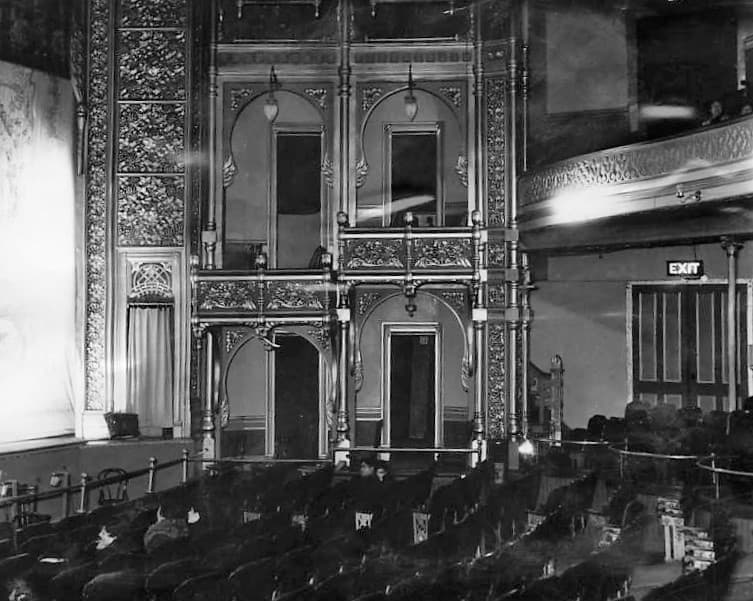 Orpheum Theatre when located at the former Grand Opera House, 110 S. Main, Los Angeles, …