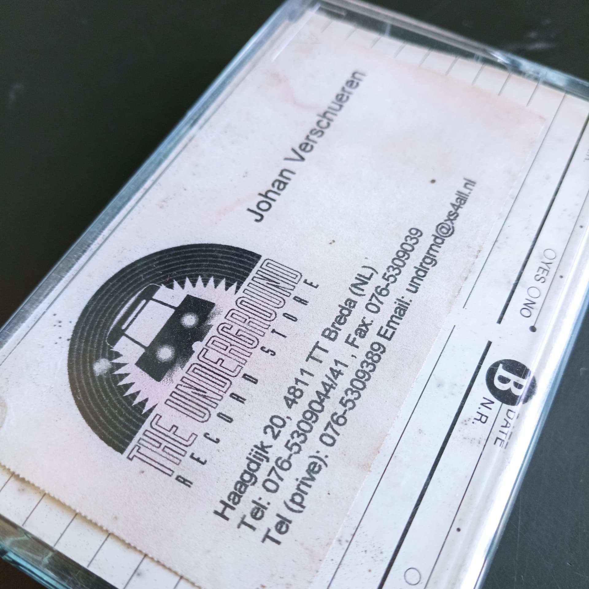 DJ Johan - Underground Record Store tape