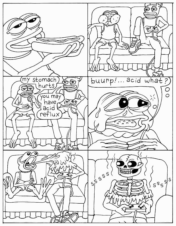 Pepe as Furie drew him