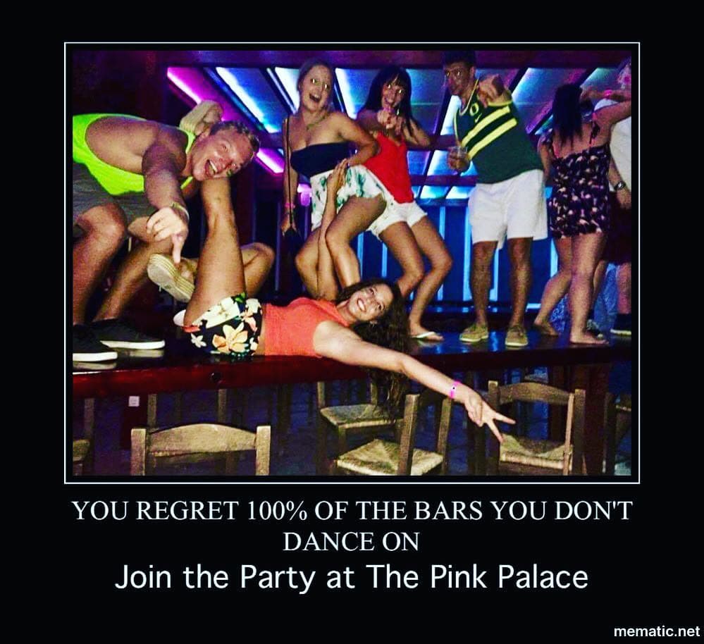 Last night at The Beach Bar we had EVERY guest up on the tables dancing!