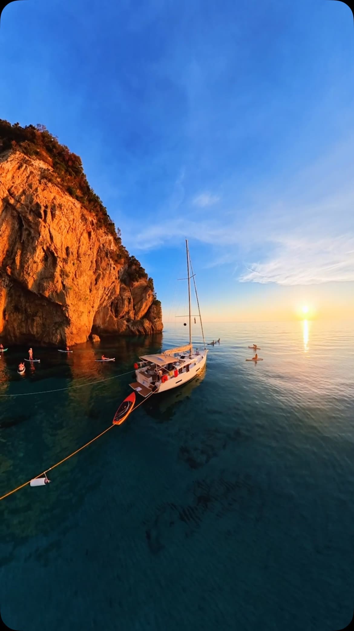 This is how life looks at our sunset paddleboard sessions.