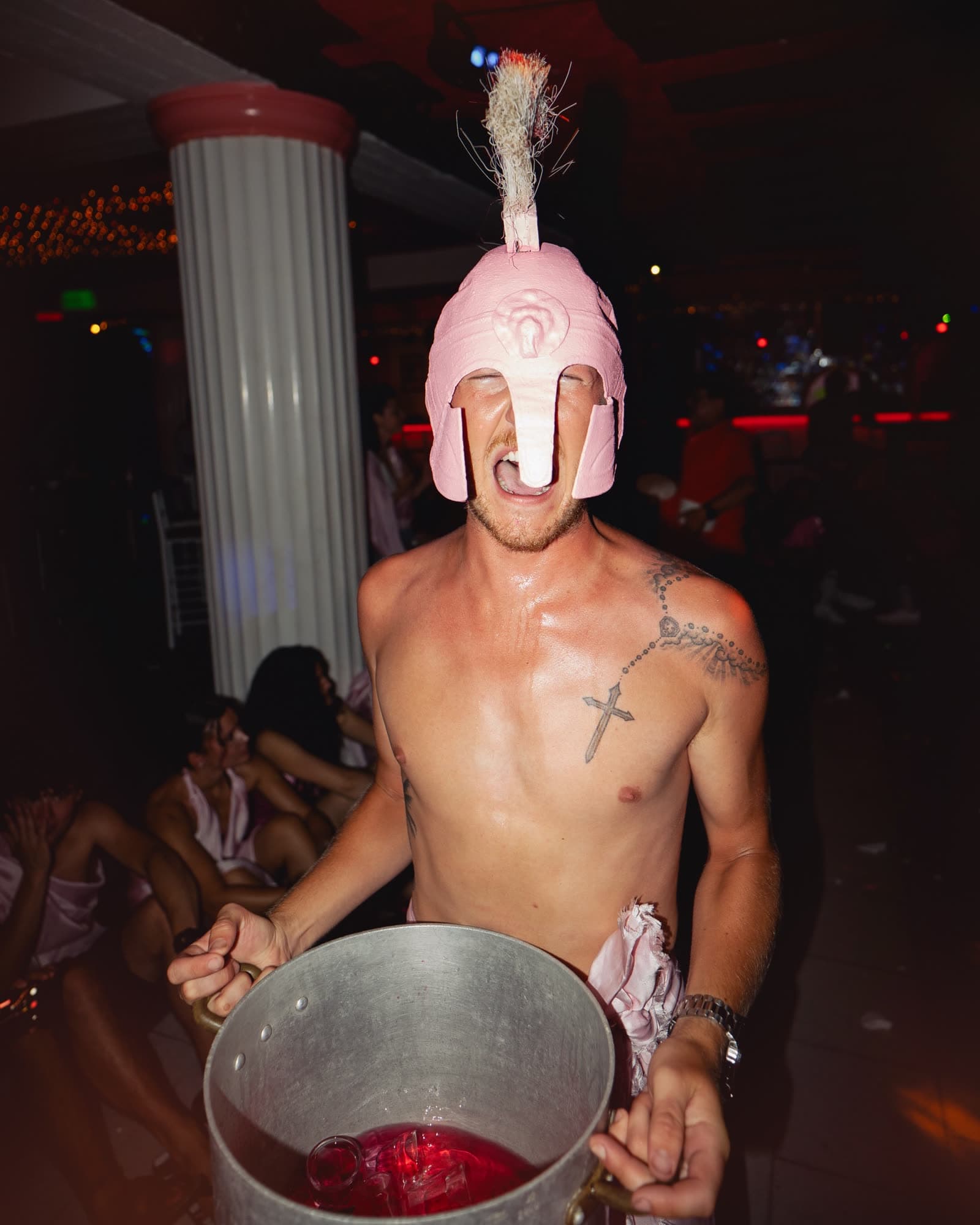 Pink togas, broken plates, ouzo shots and a show that has been running since before most… (1 of 13)