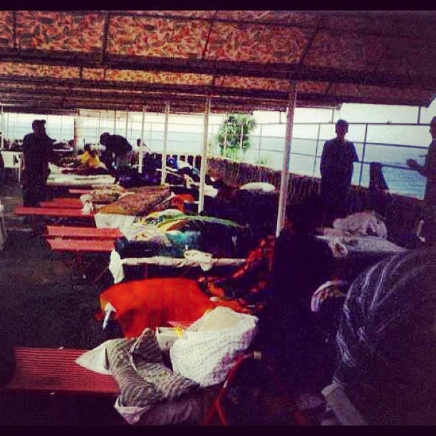 Did you know in the 90s the most popular place to sleep was the beach kitchen roof?