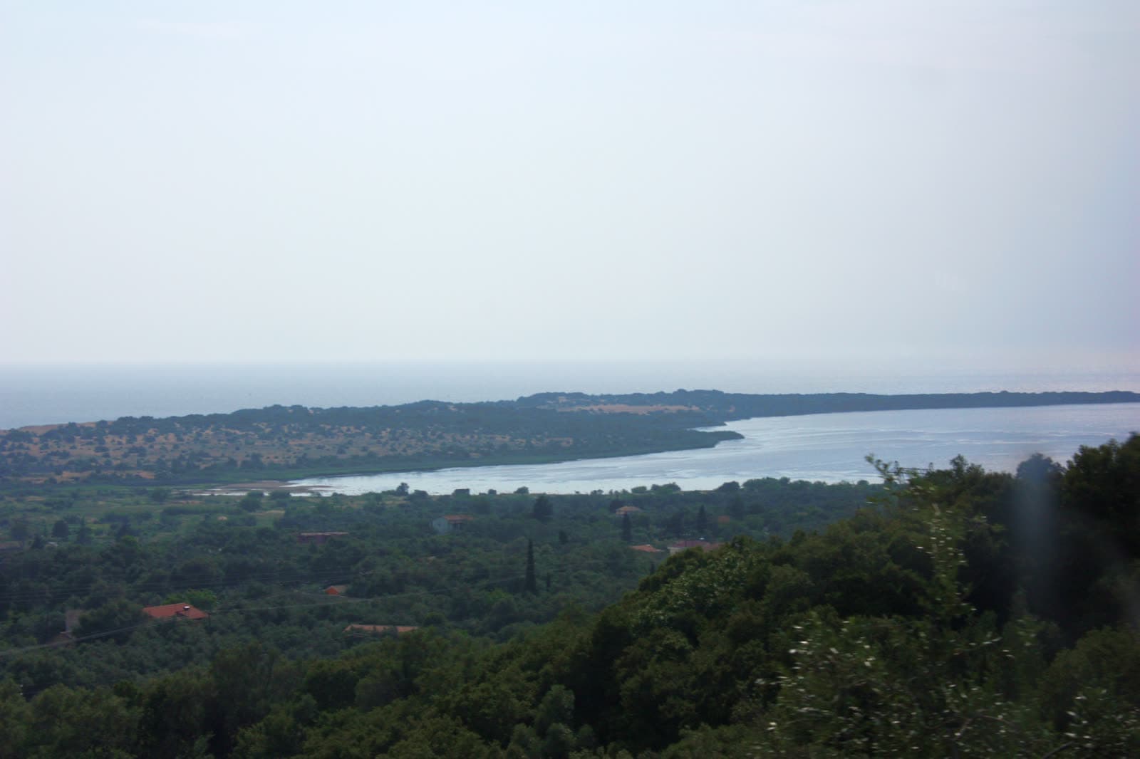 The Korission lagoon and its beach in southern Corfu