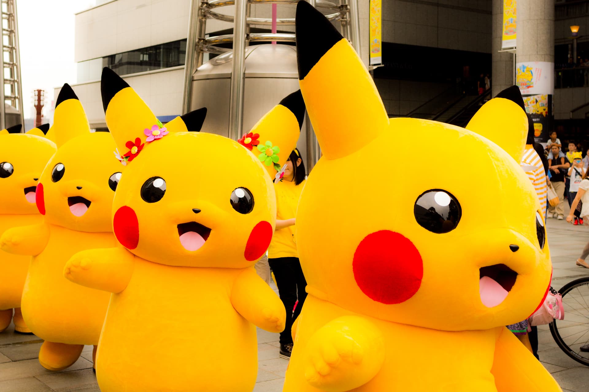 The first Pikachu Outbreak parade