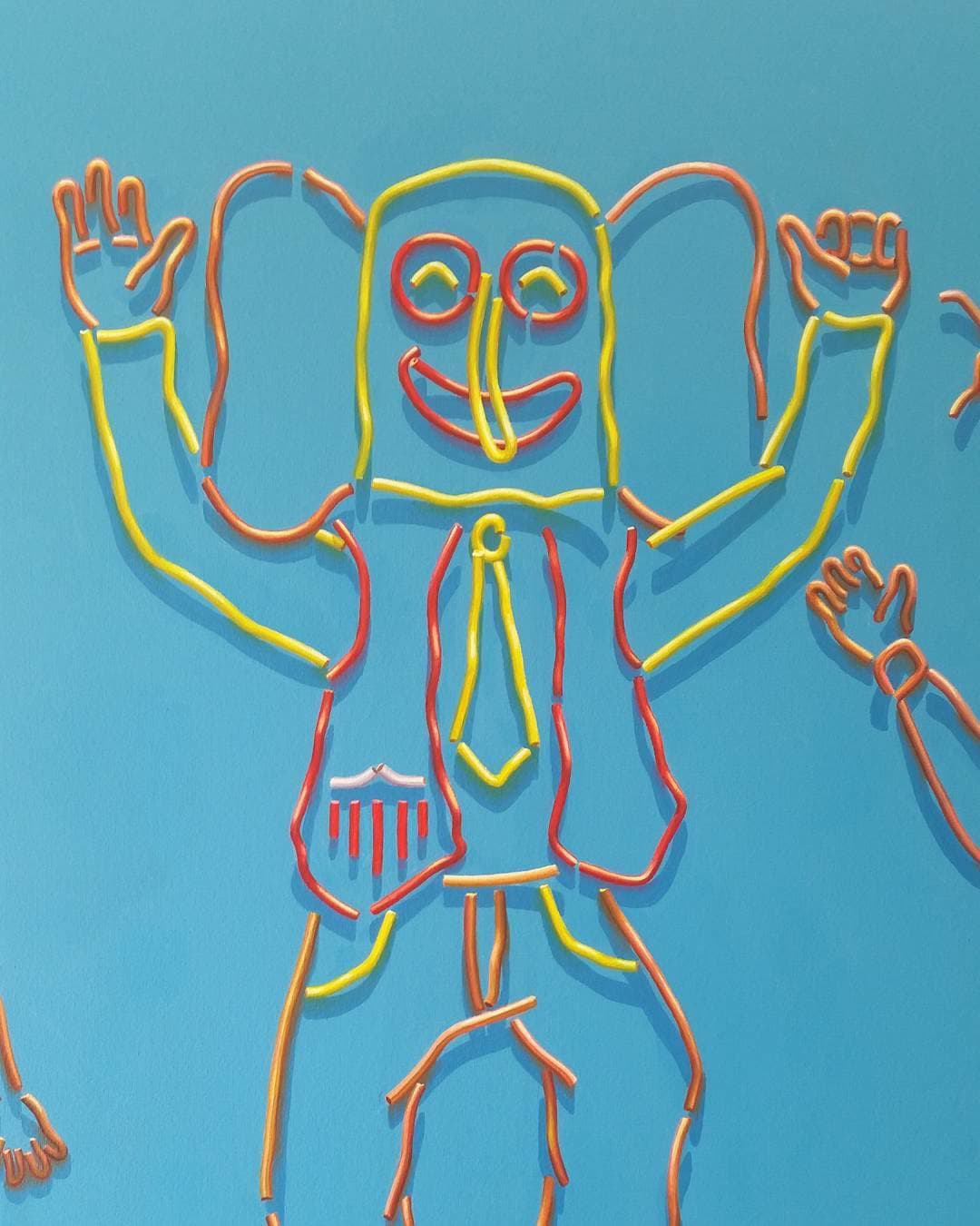 FELIZ DOMINGO MI GENTE Detalle de la obra la vida es un carnaval #
