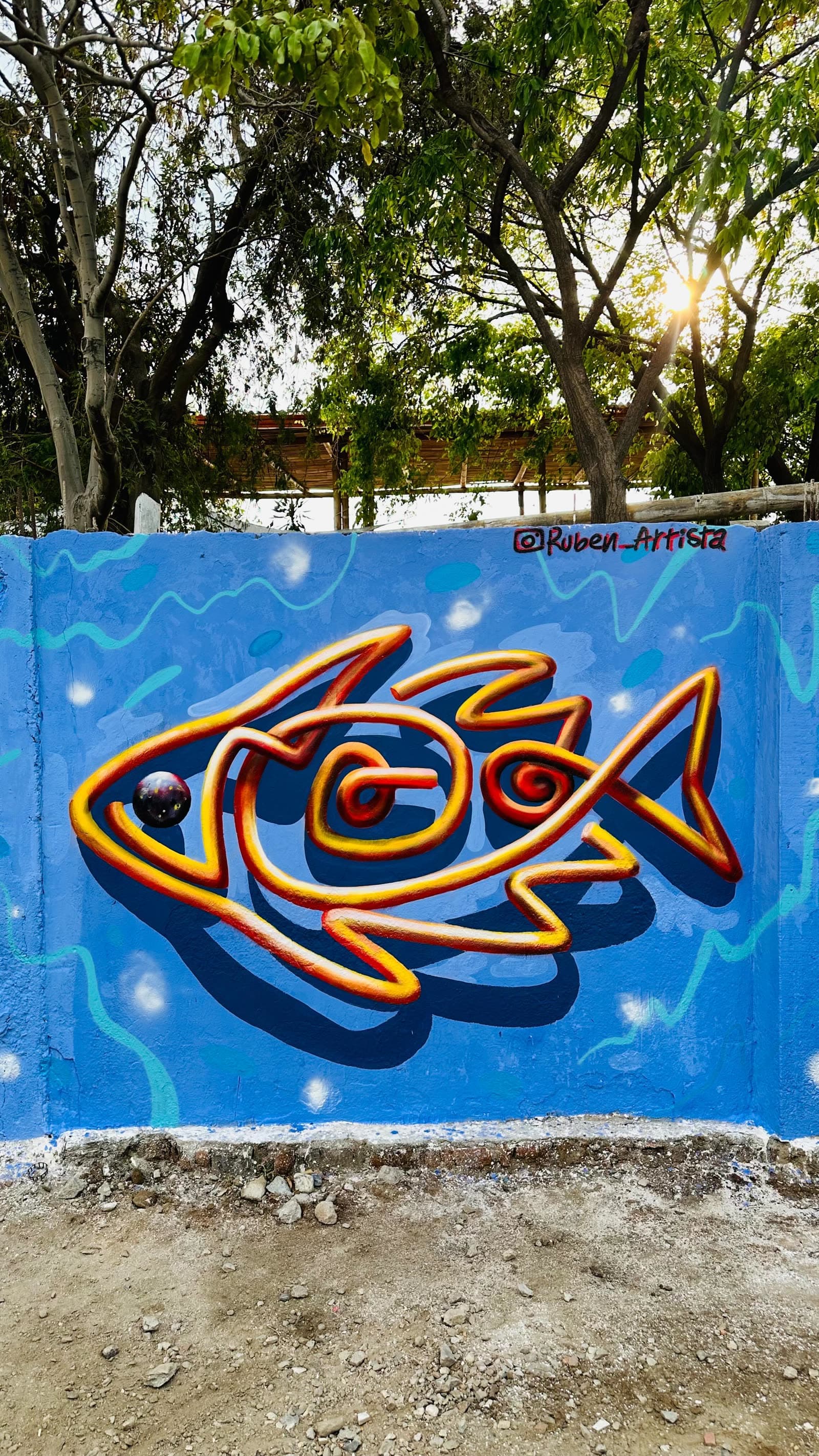 Les comparto esta obra realizada en taganga hace un par de semanas.