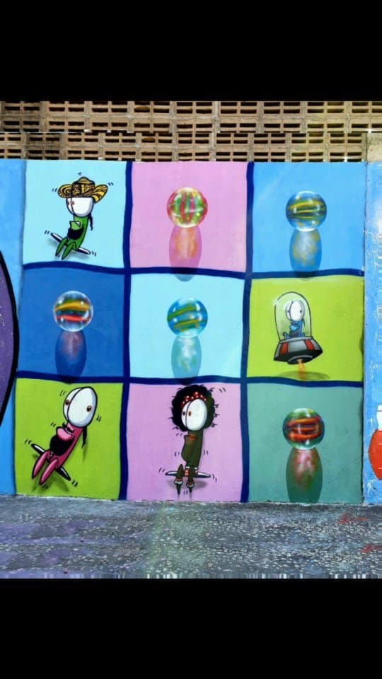 Les comparto obra realizada hace unos días a dúo con @rayomolina De la serie:juegos de…