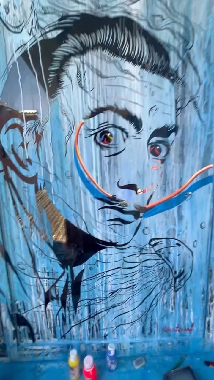 Cuadros, Dali, Azul