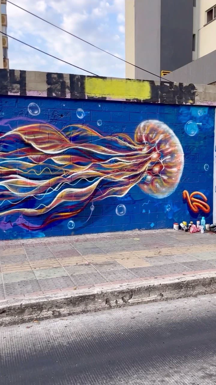 Les comparto esta obra realizada hace unos días en Barranquilla.
