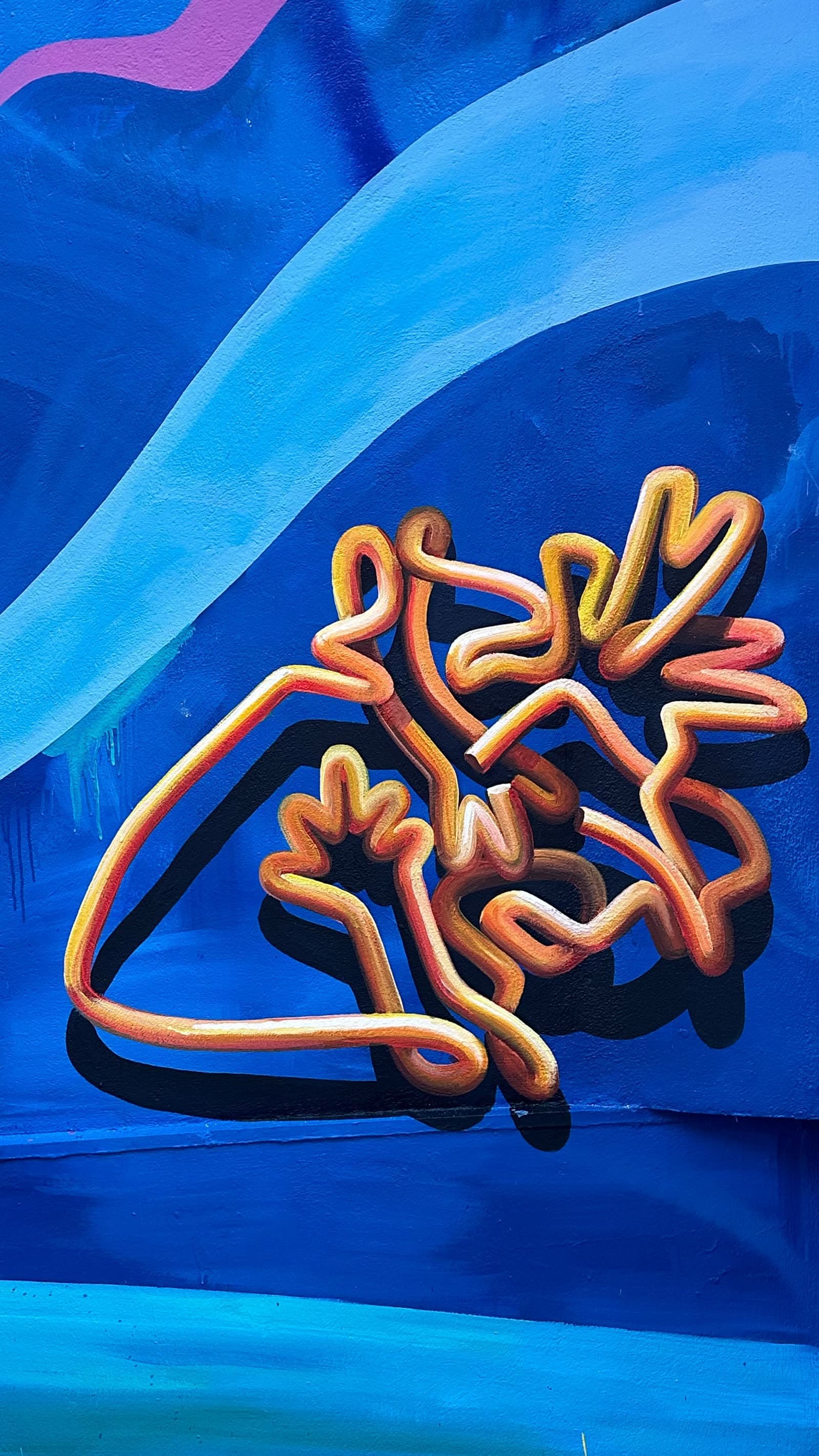 I share with you this mural inspired by my experiences at the Pink Palace.