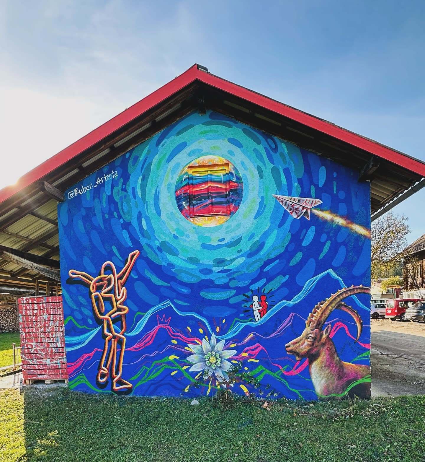 Fotos del mural de penzberg Alemania terminado para Panchita house. (1 of 3)