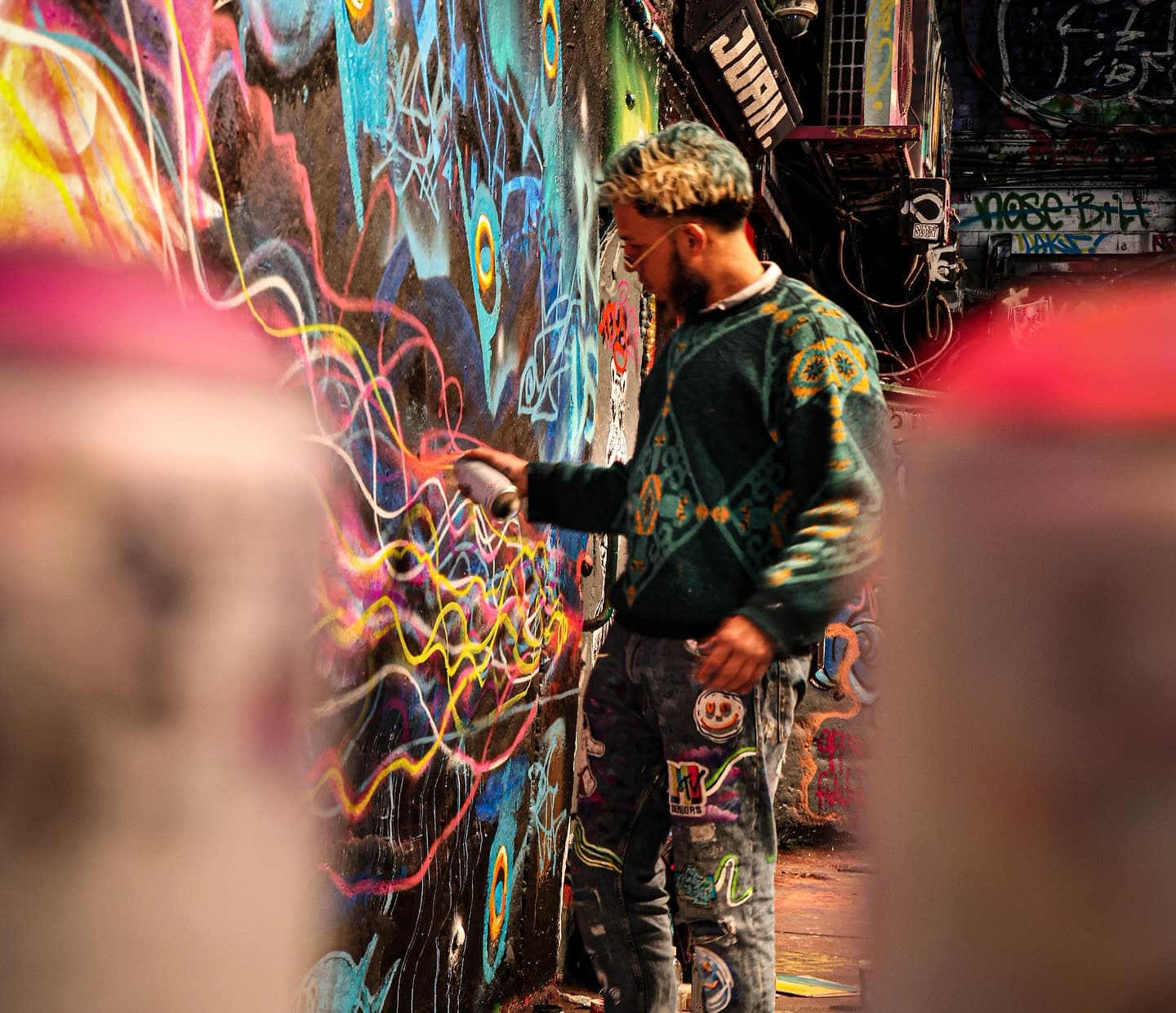 I want to share with you this amazing experience in the graffiti tunnel in London,… (3 of 4)
