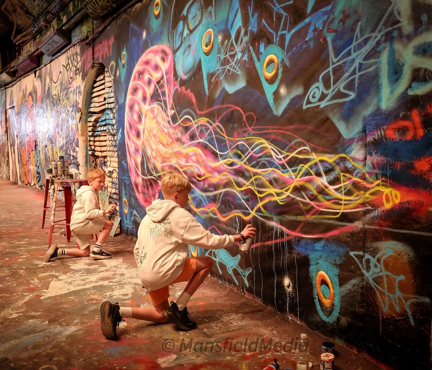 I want to share with you this amazing experience in the graffiti tunnel in London,… (4 of 4)