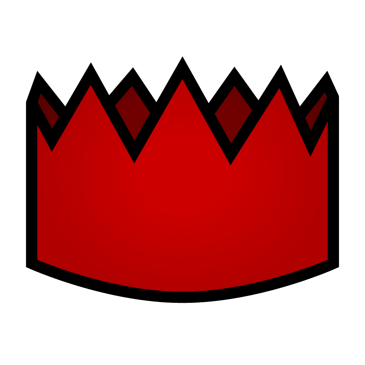 Red paper party hat (public-domain clip art)