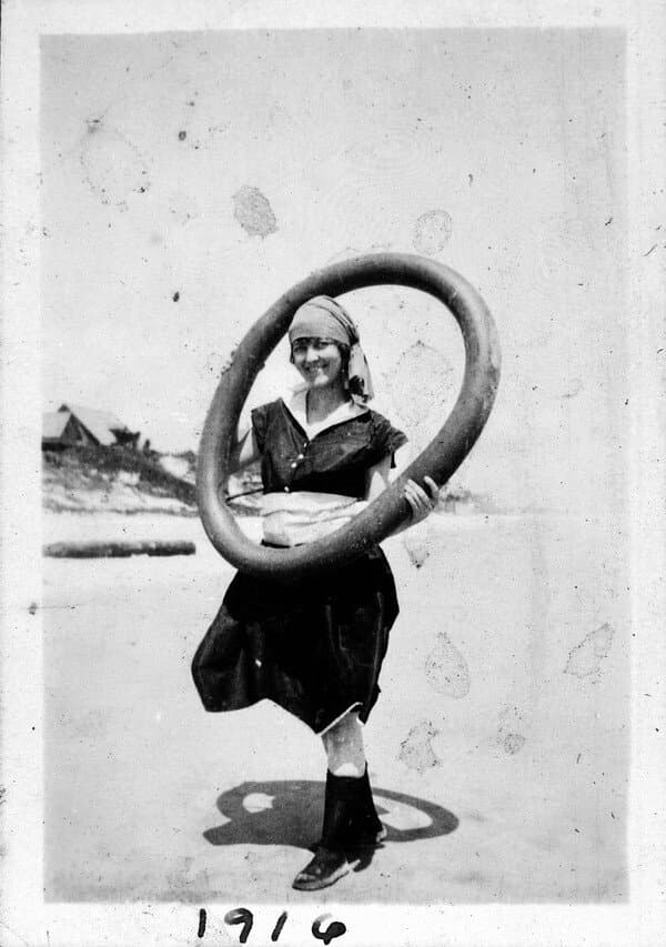 A bathing costume of 1916
