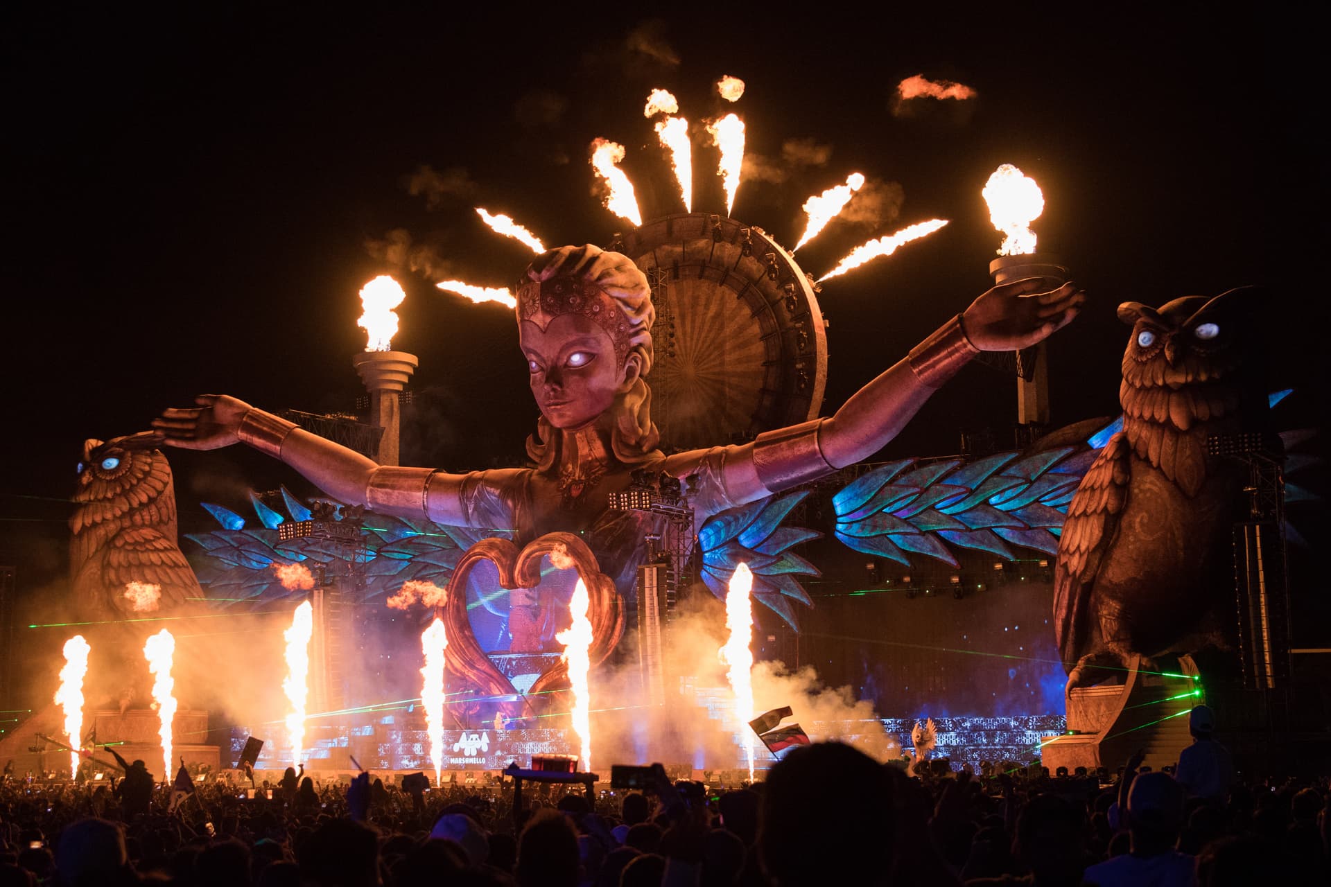 Electric Daisy Carnival main stage, Mexico City 2018
