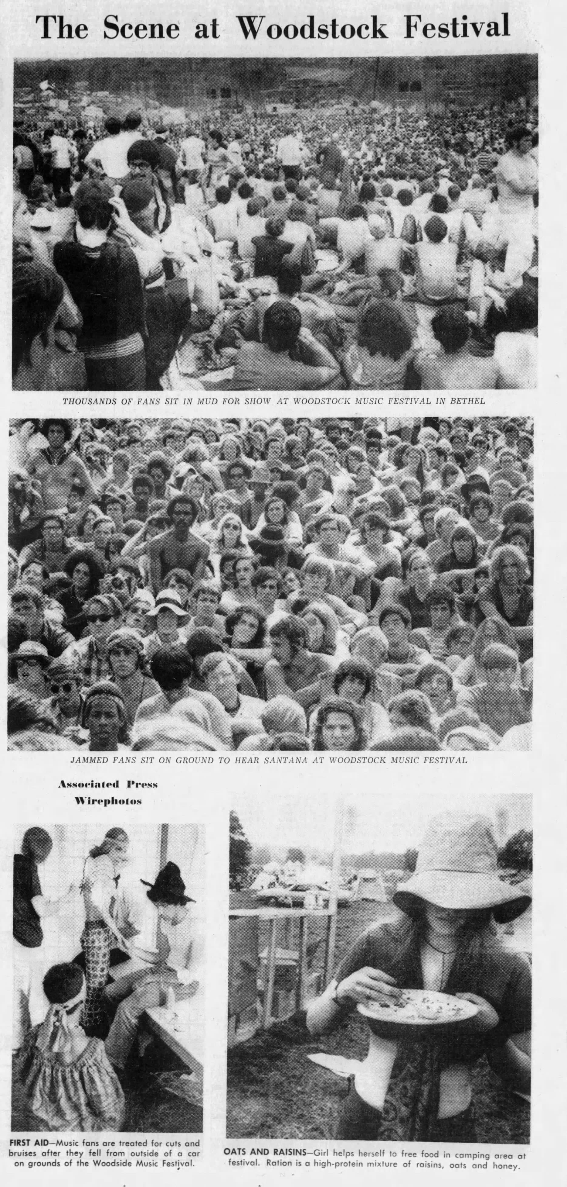Newspaper coverage, 17 August 1969