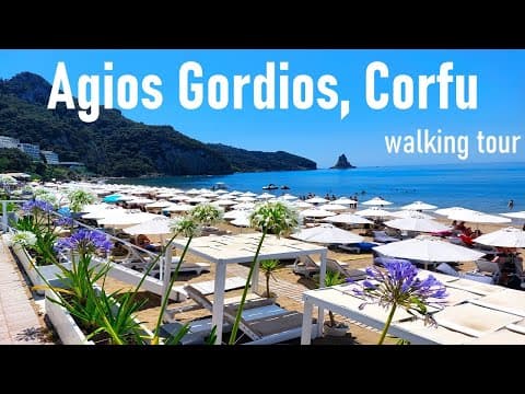 Agios Gordios, Corfu / Day 2 - at the beach / Village walk / Cafes / My favourite vegetable shop