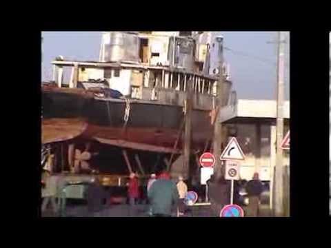 L'arrivée de la CALYPSO à Concarneau en 2007 pour remise à neuf.