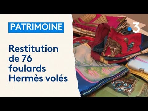 76 foulards Hermès récupérés par le musée sur étoffes de Mulhouse après une affaire d'escroquerie