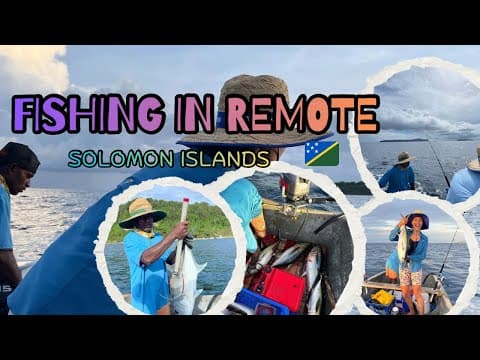 FISHING FOR YELLOWFIN TUNA IN REMOTE SOLOMON ISLANDS, REAL AND RAW LOOK INTO ISLAND FISHING.