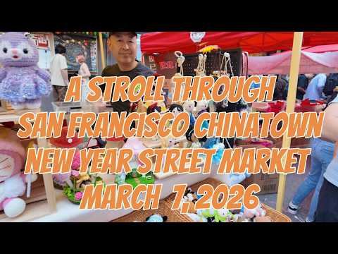 Walking the Chinatown street fair on parade day
