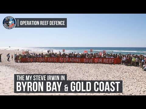 Operation Reef Defence: The M/Y Steve Irwin in Byron Bay & Gold Coast
