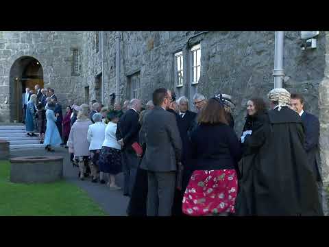 Swearing in of Lt General Sir John Lorimer KCB DSO MBE as Lieutenant Governor of the Isle of Man