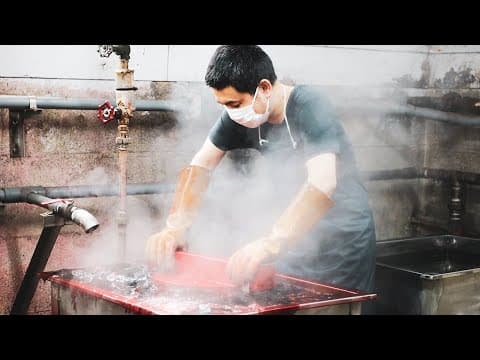 Okeshibori: barrel resist-dyeing for kimono