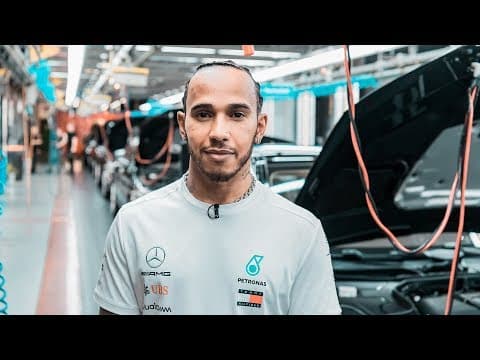 Lewis Visits the Mercedes-Benz Plant in Sindelfingen