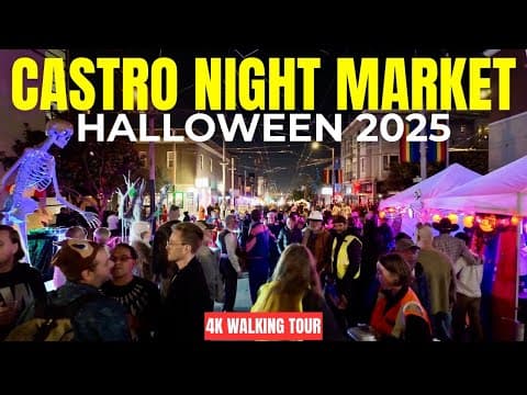 Castro Night Market on Halloween night
