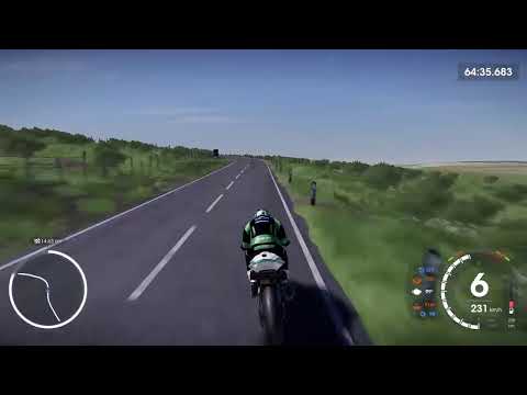 Isle of man TT Snaefell Mountain Course full 4 laps training Tourist Trophy on Kawasaki ZX6R