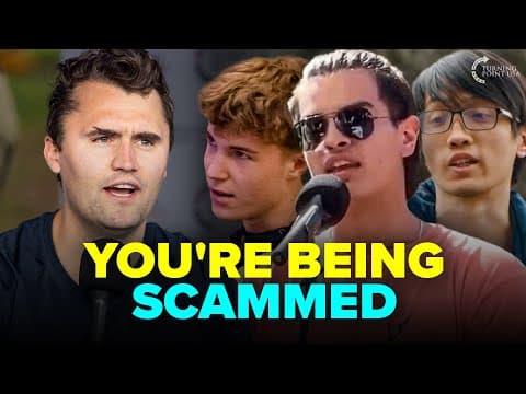 Compilation of his campus exchanges on the value of college