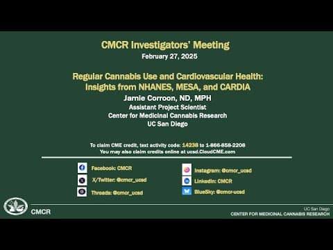 Cannabis use and cardiovascular health: NHANES, MESA and CARDIA