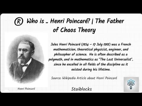 ®️ Who is.. Henri Poincaré? | The Father of Chaos Theory