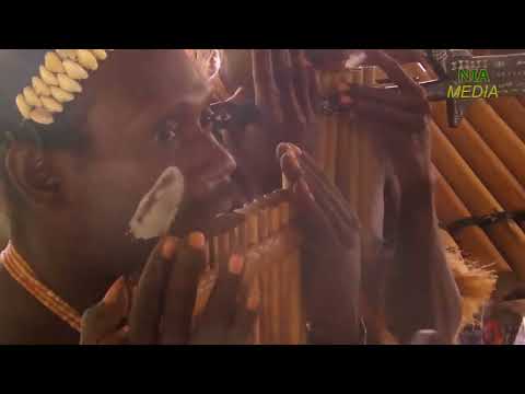 Solomon Islands. Makira Day 2018, Traditional Panpipe Music & Dance