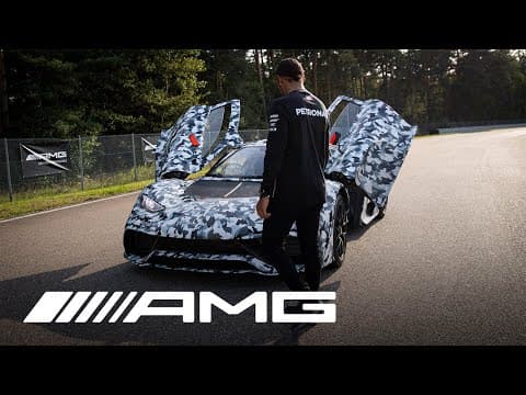 Lewis Hamilton meets the Mercedes-AMG Project ONE Development Car