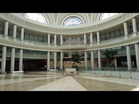 Walking the emptied mall under its old name