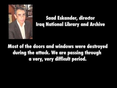 Saad Eskander on running a library in a war