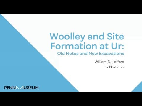 Woolley and site formation at Ur