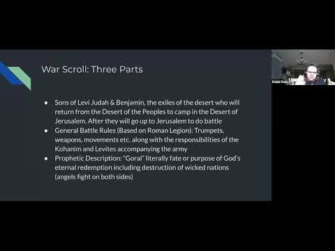 A Lecture on the Dead Sea War Scroll