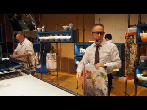 Hermès Handwork Exhibitionエルメスの手しごと展<1>シルクスクリーンプリント職人Screen Printing Craftsman Demonstration 2017