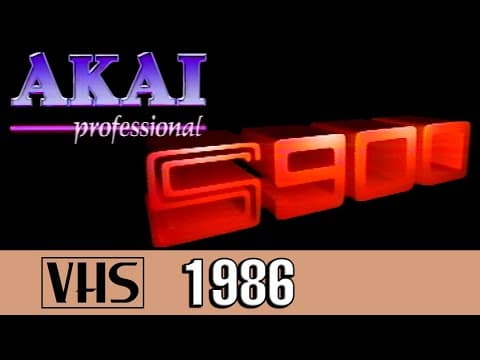 Akai S900 Sampler Video Manual (1986 High Quality 60FPS VHS Live Instructional & Demonstration Tape)