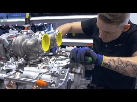 Here's How a Mercedes-AMG V8 Engine Is Built