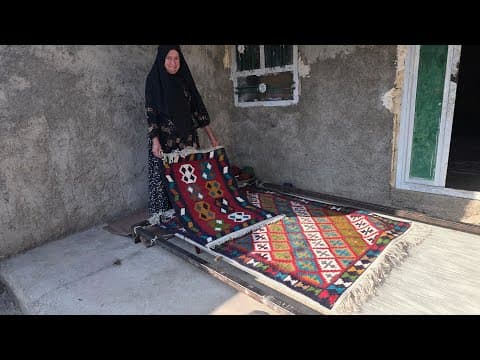 Complete instruction in weaving kilims and rugs in the style of Iranian rural women