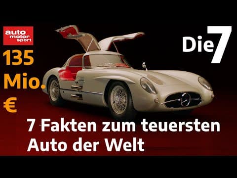 7 Fakten zum teuersten Auto der Welt: Mercedes 300 SLR Uhlenhaut-Coupé I auto motor und sport
