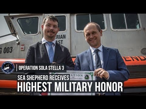 Sea Shepherd Receives Highest Military Honor
