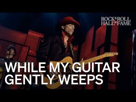 2021 Remaster "While My Guitar Gently Weeps" Prince, Tom Petty & More | Rock Hall 2004 Induction